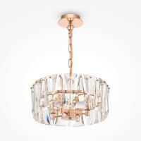Kronleuchter Kristallglas in Gold E14 Ø38 cm 4-flmg