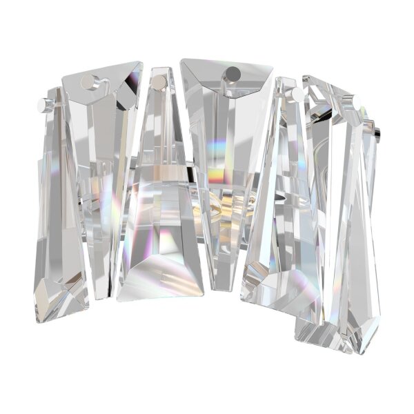 Elegante Wandlampe Kristallglas in Chrom B:25,6 cm E14