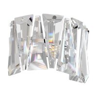 Elegante Wandlampe Kristallglas in Chrom B:25,6 cm E14