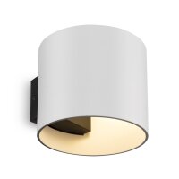 Wandleuchte Up Down Aluminium Wei&szlig; Schwarz G9 B:10 cm