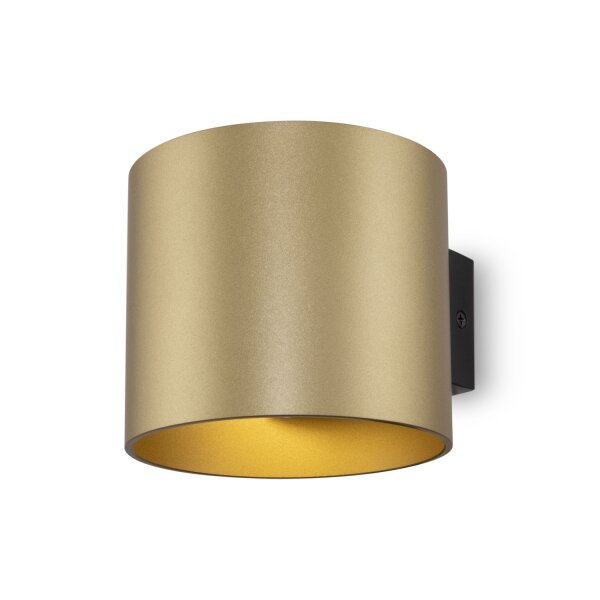 Wandleuchte Up Down Aluminium in Gold matt G9 H:8,8 cm