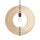 Hängelampe Holz Metall Beige Schwarz E27 B:50 cm Modern