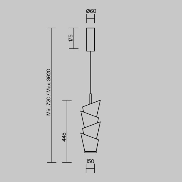LED Pendelleuchte Glas Metall Weiß L:15 cm 3000 K 14 W