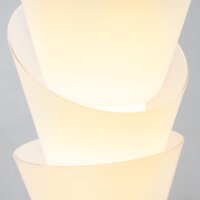 LED Pendelleuchte Glas Metall Weiß L:15 cm 3000 K 14 W