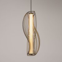 LED Pendelleuchte Schwarz L:21 cm 20 W 3000 K blendarm