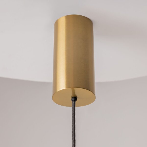 LED Hängelampe in Messing L:21 cm 20 W 3000 K blendarm