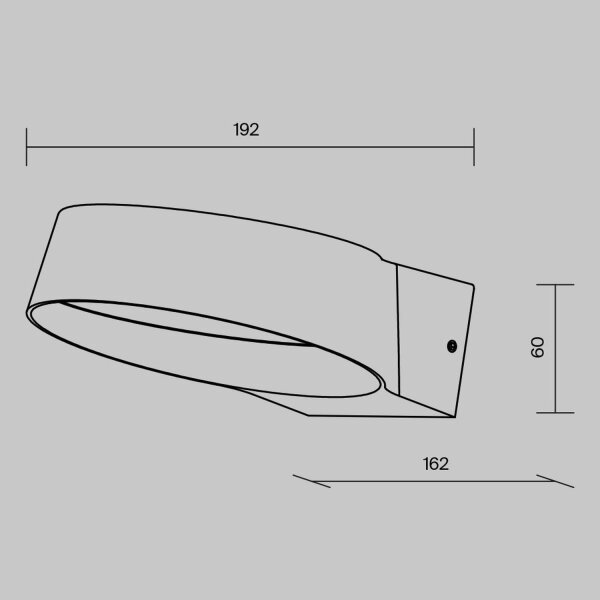 LED Wandlampe außen Aluminium Glas Graphit IP54 3000 K