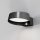 LED Wandlampe außen Aluminium Glas Graphit IP54 3000 K