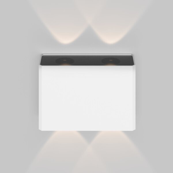 LED Wandleuchte Weiß Aluminium IP54 4 W 3000 K Up Down