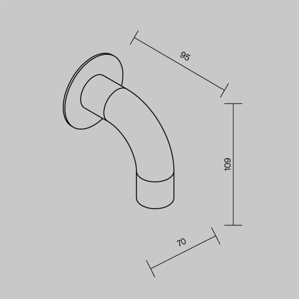 LED Wandlampe Edelstahl Graphit IP65 T:7 cm 3000 K 2 W