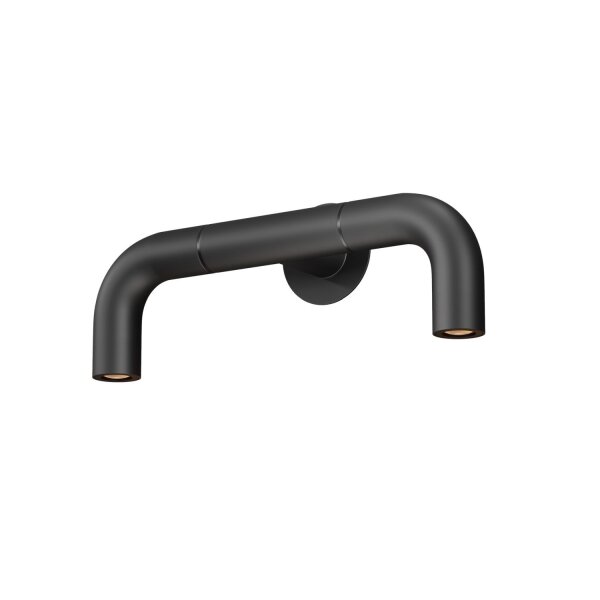 LED Wandlampe Edelstahl IP65 T:7 cm 3000 K 2-flammig