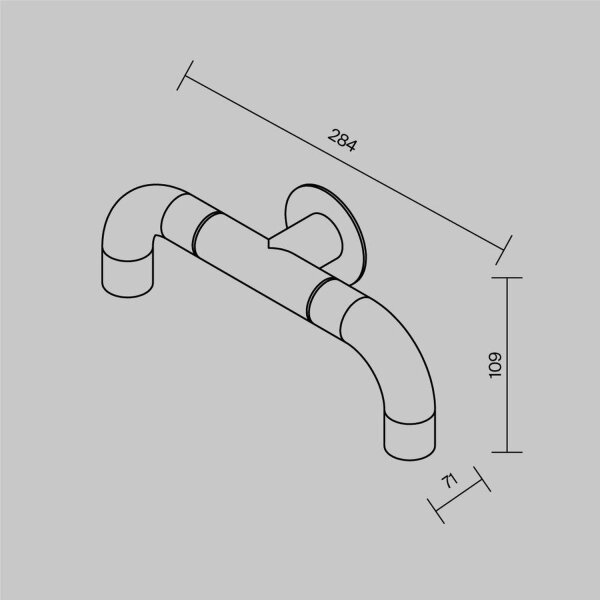 LED Wandlampe Edelstahl IP65 T:7 cm 3000 K 2-flammig