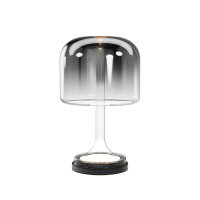 LED Tischlampe dimmbar Glas Rauchgrau 42 cm 3000 K