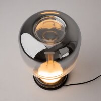 LED Tischlampe dimmbar Glas Rauchgrau 42 cm 3000 K