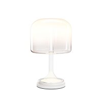 LED Tischlampe dimmbar Glas Weiß 42 cm 820 lm 3000 K