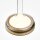 LED Tischlampe dimmbar Glas in Gold 28 cm 13 W 3000 K
