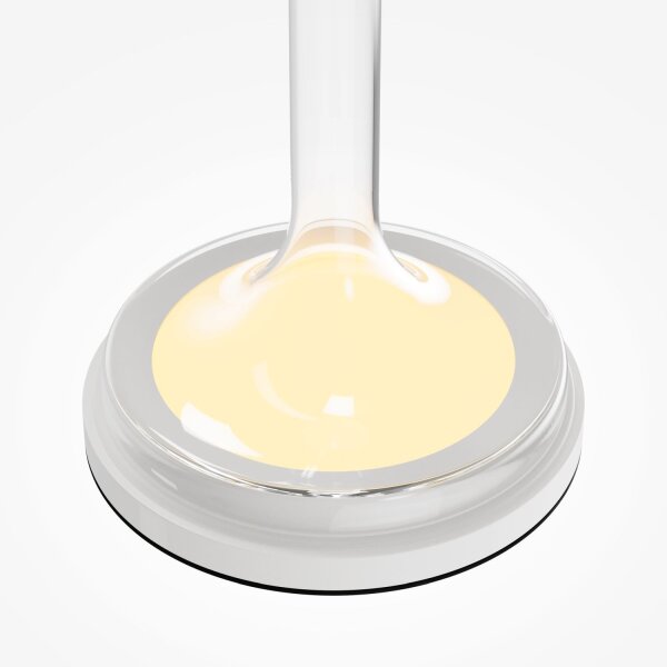 LED Tischlampe dimmbar Glas Weiß 28 cm 13 W 3000 K