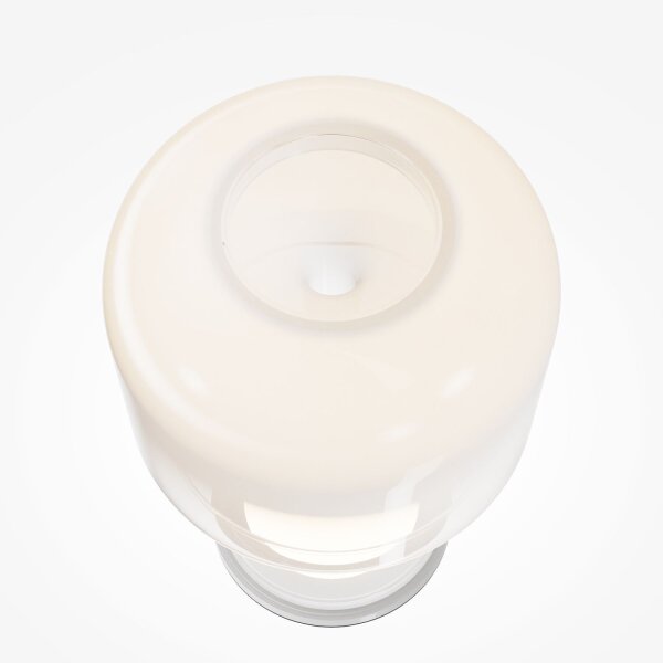 LED Tischlampe dimmbar Glas Weiß 28 cm 13 W 3000 K