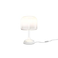 LED Tischlampe dimmbar Glas Weiß 28 cm 13 W 3000 K