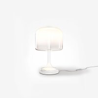 LED Tischlampe dimmbar Glas Weiß 28 cm 13 W 3000 K