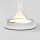 LED Tischlampe dimmbar Glas Weiß 28 cm 13 W 3000 K