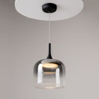 LED Hängelampe dimmbar Rauchglas Ø26 cm 3000...