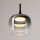 LED Hängelampe dimmbar Rauchglas Ø26 cm 3000 K 1600 lm
