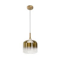 LED Hängelampe dimmbar Glas in Gold Ø26 cm...