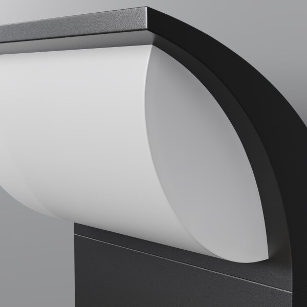 LED Außenlampe Aluminium Graphit IP65 H:20 cm 3000 K