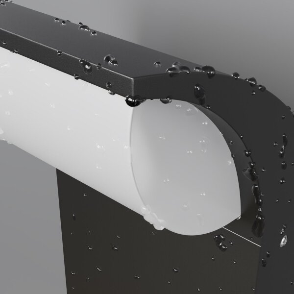 LED Außenlampe Aluminium Graphit IP65 H:20 cm 3000 K