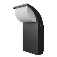 LED Außenlampe Aluminium Graphit IP65 H:20 cm 3000 K