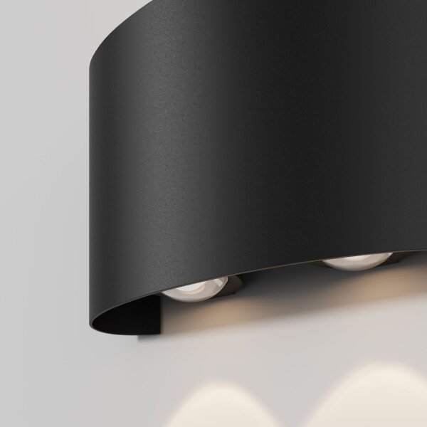 LED Wandleuchte Up Down Aluminium IP54 B:12 cm 3000 K