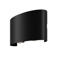 LED Wandleuchte Up Down Aluminium IP54 B:12 cm 3000 K