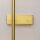 LED Wandlampe dimmbar Glas H:48 cm in Messing 3000 K
