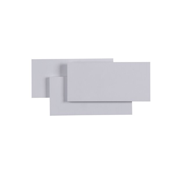 LED Wandleuchte Metall Weiß B:26 cm 3000 K indirekt
