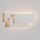 LED Wandleuchte Metall Weiß B:26 cm 3000 K indirekt