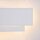 LED Wandleuchte Metall Weiß B:26 cm 3000 K indirekt