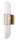 Wandleuchte Up Down Stoff Metall in Messing E14 B:12 cm