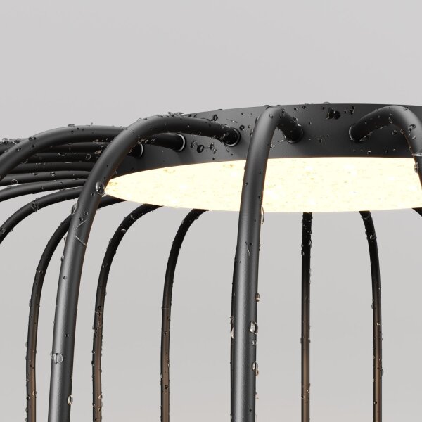 LED Wegeleuchte Edelstahl Graphit IP65 65 cm 3000 K