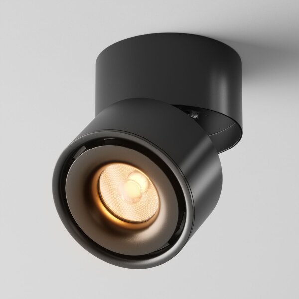 LED Deckenspot schwenkbar Metall Schwarz B:10 cm 3000 K