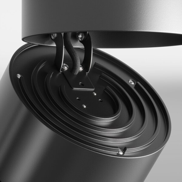 LED Deckenspot schwenkbar Metall Schwarz B:10 cm 3000 K