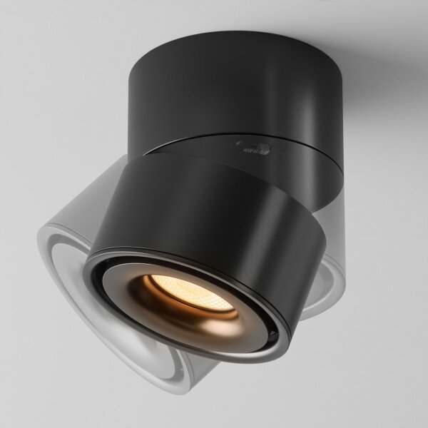 LED Deckenspot schwenkbar Metall Schwarz B:10 cm 3000 K