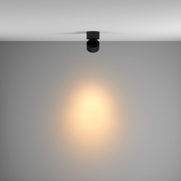 LED Deckenspot schwenkbar Metall Schwarz B:10 cm 3000 K