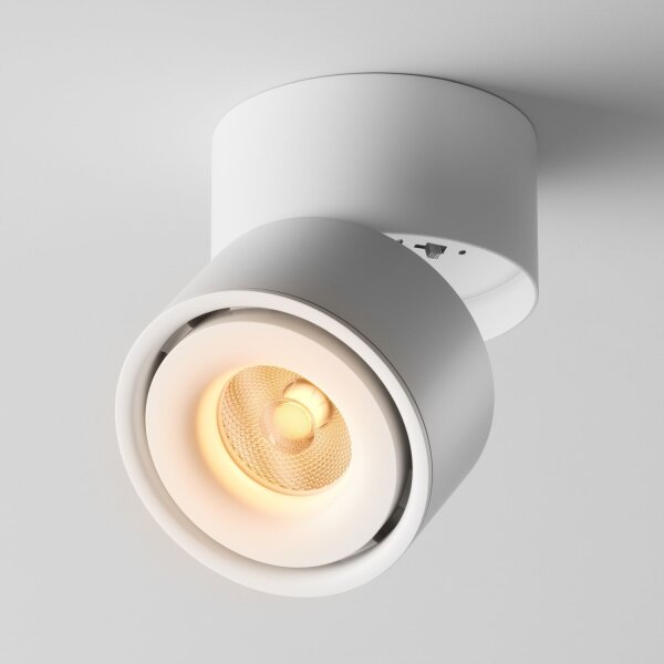 LED Deckenspot schwenkbar Metall Weiß L:10 cm 3000 K