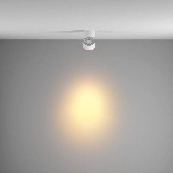 LED Deckenspot schwenkbar Metall Weiß L:10 cm 3000 K