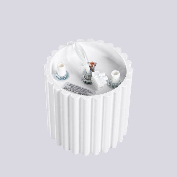 Aufbau Deckenspot GU10 Weiß Ø10 cm rund Aluminium