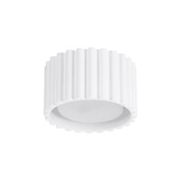 Flache Deckenleuchte GX53 Wei&szlig; rund &Oslash;10 cm...