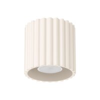 Deckenlampe Spot GU10 Beige Ø10 cm rund Aluminium