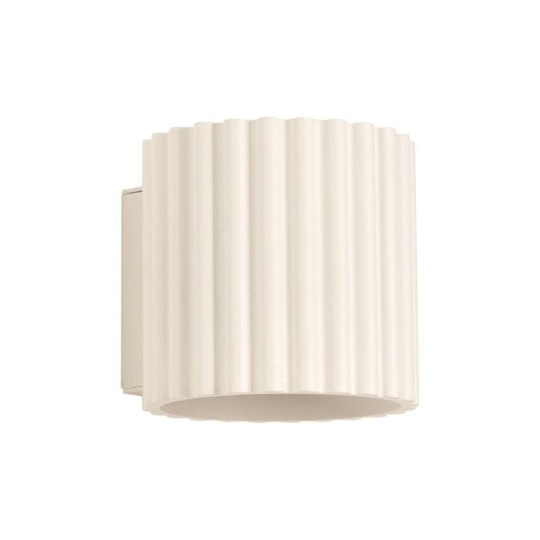 Up Down Wandleuchte Beige G9 10 cm Aluminium indirekt