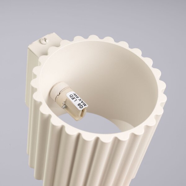 Up Down Wandleuchte Beige G9 10 cm Aluminium indirekt